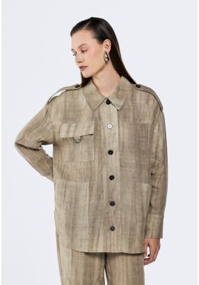 Crinkled Linen Shirt