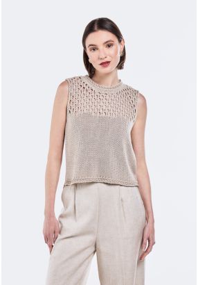 Knitted Crochet Sweater