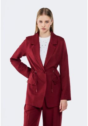 Crinkled Drawstring Jacket 