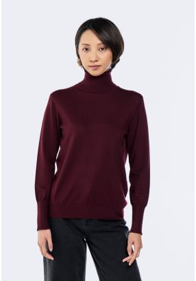 Knitted High Neck Top