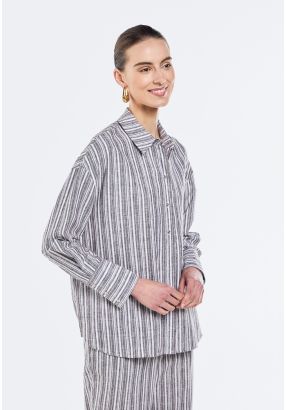 Striped Drop Shoulder Shirt