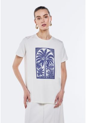 Palm Tree Print T-Shirt