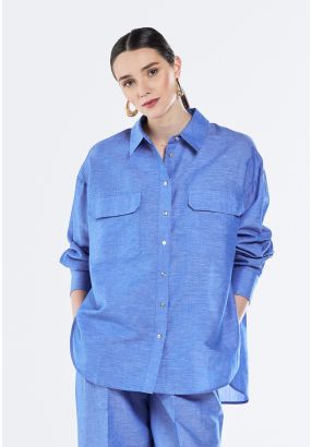 High Low Linen Shirt