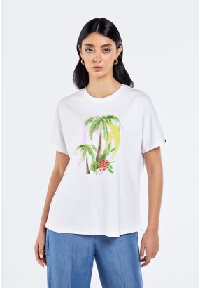 Tropical Print T-Shirt