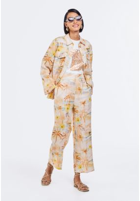 Tropical Print Trousers