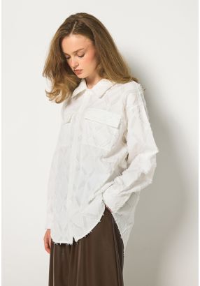Frayed Details Shirt