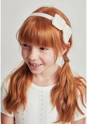 Embellished Pearly Bow Headband