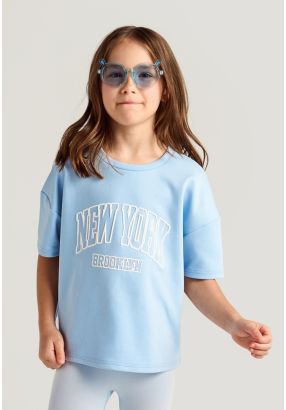 Embossed Print T Shirt