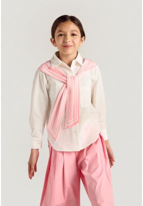 Tie Shoulder Sleeves Shirt