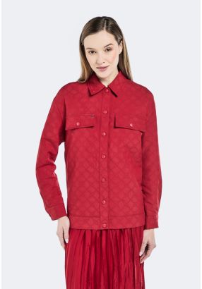 Shirt Collar Quilted Jacket