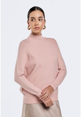 High Neck Lurex Sweater