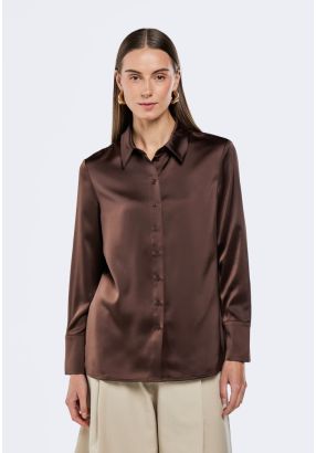 Regular Fit Satin Shirt