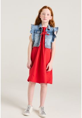 Pleated Bodice Dress