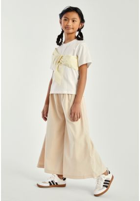 Solid Wide Leg Pants