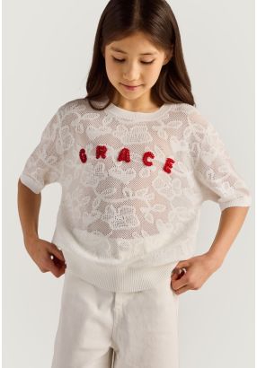 Embroidered Lace Top