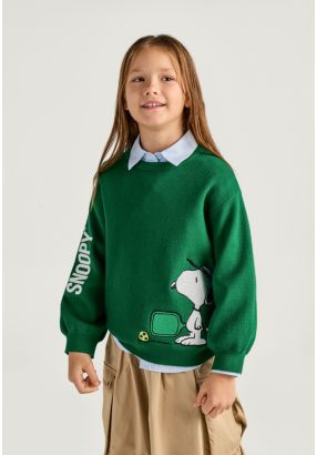 Snoopy Embroidered Sweater
