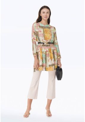 Flared Solid Trousers with Pockets -Sale