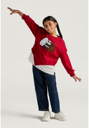 Drawstrings Waist Denim Pants