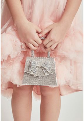 Rhinestone Bow Sparkle Bag