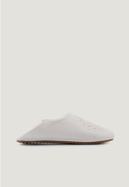 Beads Sequin Embellished Flat Mules