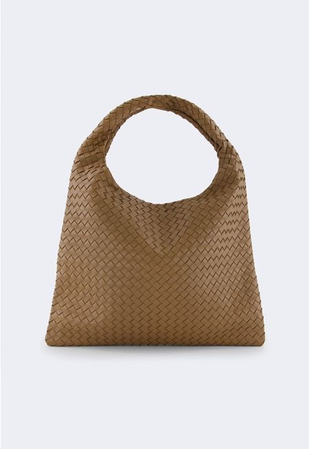 Large Woven Shoulder Bag