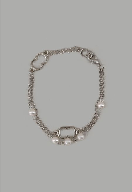 Monogram Faux Pearls Bracelet