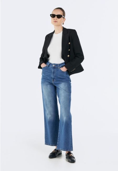 High Waist Straight Cut Jeans
