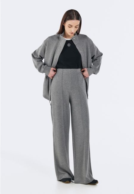 High-Waist Elasticated Trousers