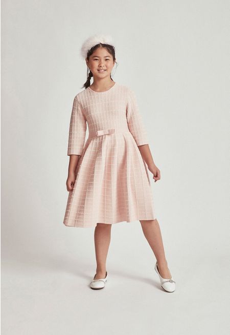 Two-Toned Elastic Dress