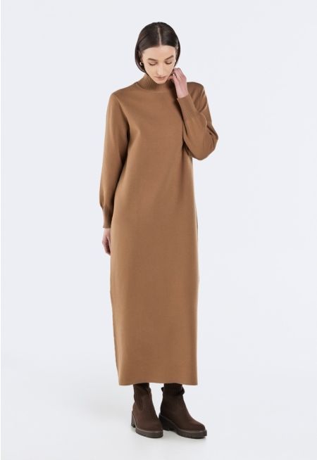 Solid Knitted Dress