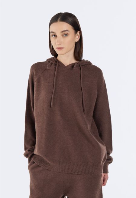 Knitted Hooded Sweater