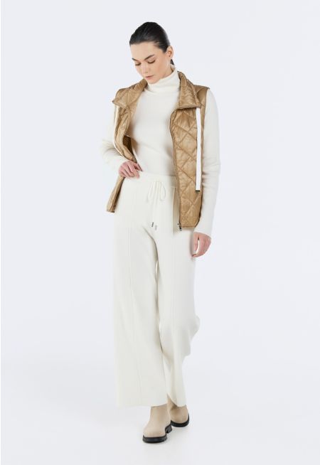 Drawstring Waist Knitted Trousers