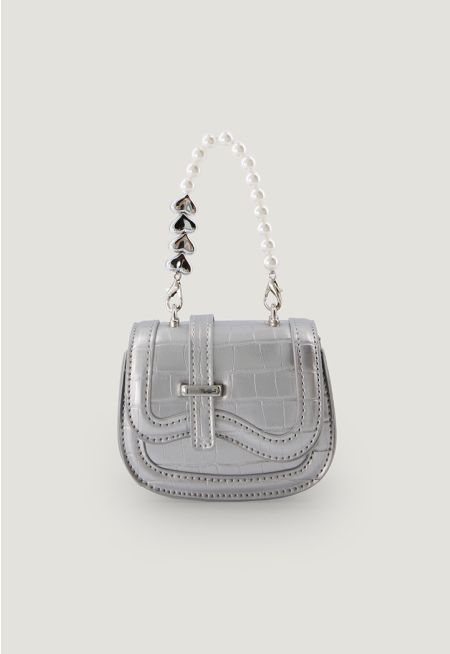 Metallic Micro Crossbody Bag