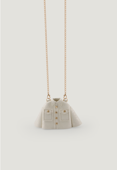 Shirt-Style Mini Crossbody Bag