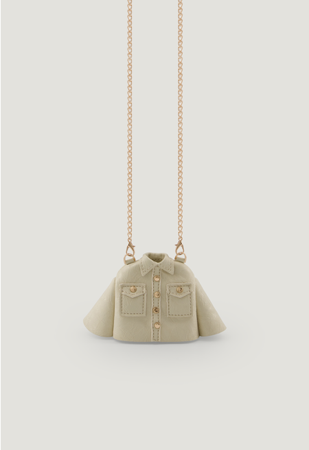 Shirt-Style Mini Crossbody Bag