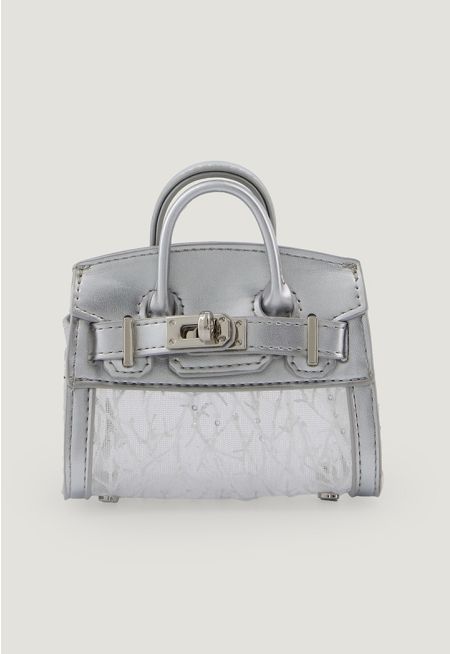 Embroidered Lace Mini Bag