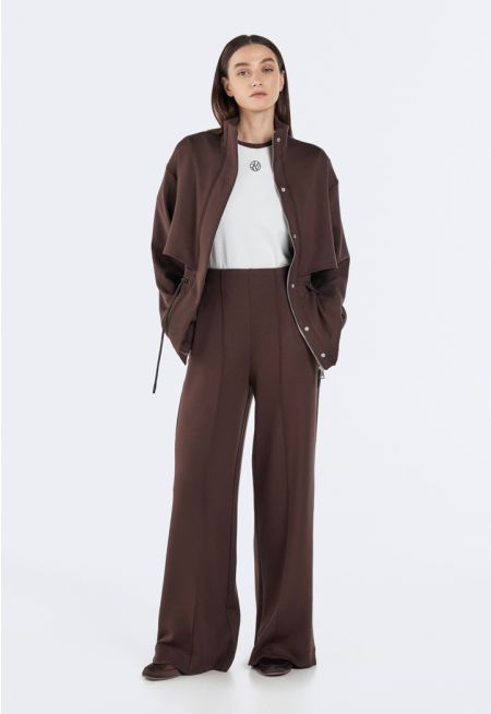 High-Waist Elasticated Trousers