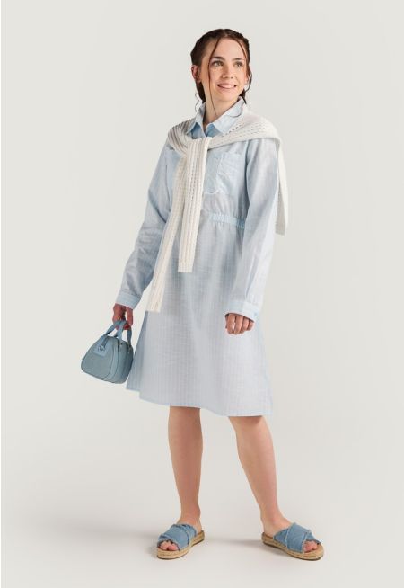 Striped Crochet Dress Combo (2PCS)