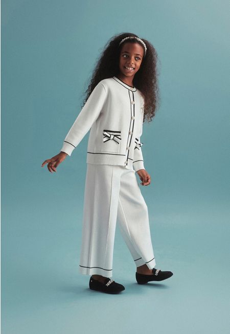 Contrast Knitted Set (2PCS)