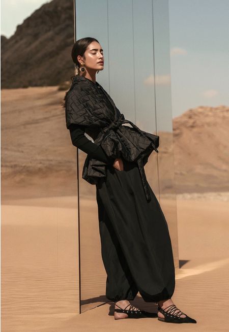 Balloon High-Waisted Trousers 