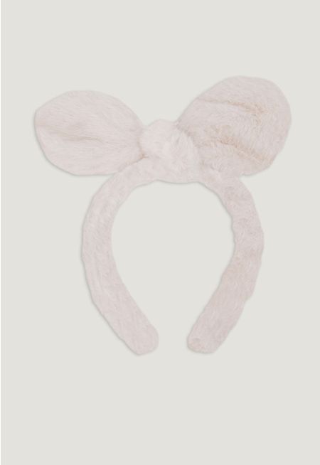 Faux Fur Bow Hairband