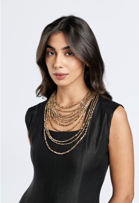 Multilayered Beads Necklace