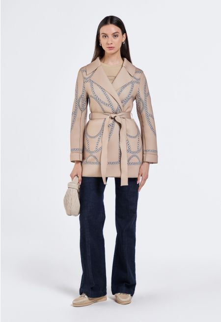 High Waist Denim Trousers