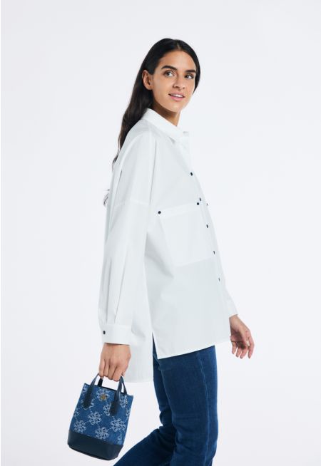 Drop Shoulder Oversized Shirt