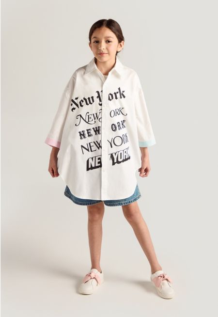 New York Printed Shirt Combo (2PCS)