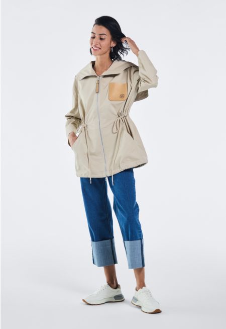 Folded Hem Wide Leg Jeans