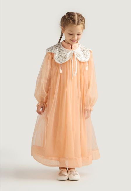 Sequin Mesh Dress Combo (2PCS)