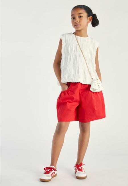 Gathered Pockets Shorts