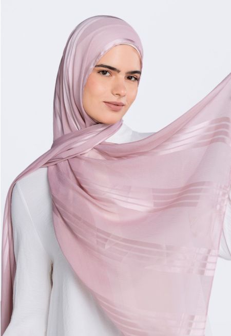 Textured Striped Hijab