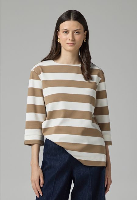 Contrast Striped T-Shirt